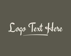 Lettering - Minimalist Calligraphic Boutique logo design