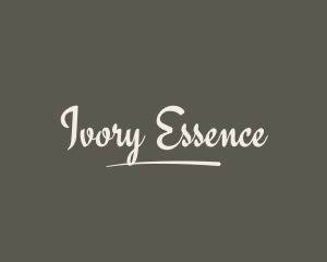 Ivory - Minimalist Calligraphic Boutique logo design