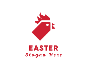 Tag - Chicken Poultry Tag logo design
