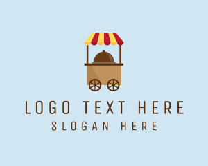Food Stand - Simple Food Cart logo design