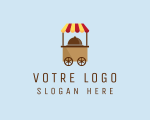 Food Stand - Simple Food Cart logo design