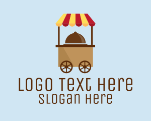 Eating - Simple Food Cart logo design