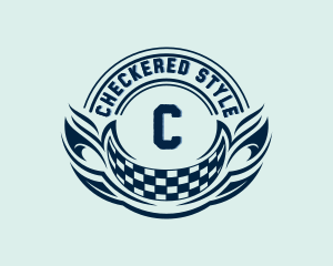 Checkered - Auto Racing Flag logo design