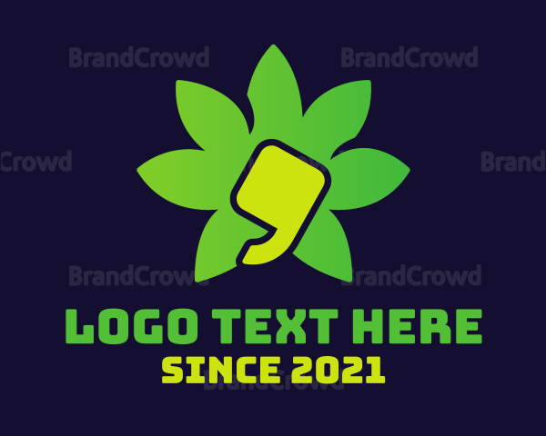 Marijuana Dispensary Quote Logo