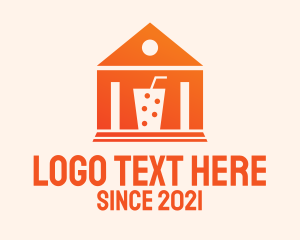 Kiosk - Orange Milk Tea House logo design