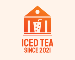 Orange Milk Tea House  logo design