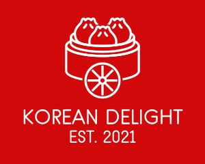 Korean - Dim Sum Food Cart logo design