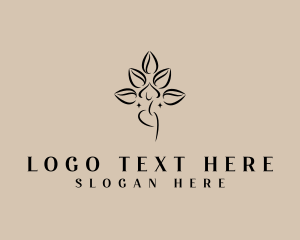 Yogi - Yoga Wellness Leaf logo design