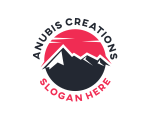 Sun Mountain Peak logo design