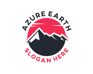 Sun Mountain Peak logo design