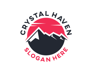 Sun Mountain Peak logo design