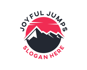 Sun Mountain Peak logo design