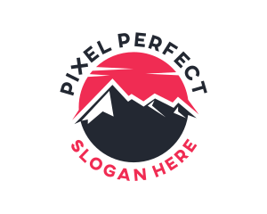 Sun Mountain Peak logo design