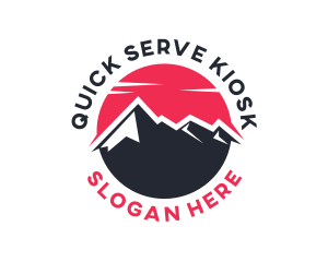 Sun Mountain Peak logo design