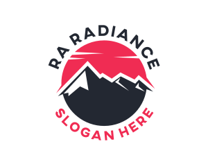 Sun Mountain Peak logo design