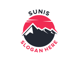 Sun Mountain Peak logo design