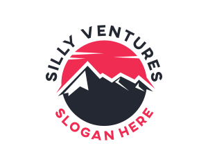 Sun Mountain Peak logo design