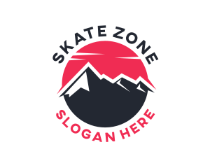 Sun Mountain Peak logo design