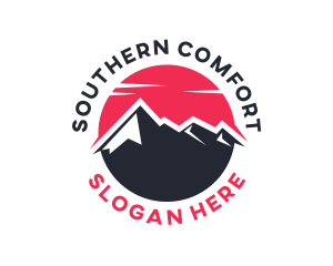 Sun Mountain Peak logo design