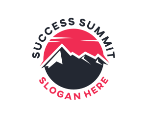 Sun Mountain Peak logo design