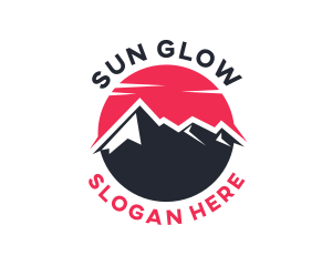 Sun Mountain Peak logo design