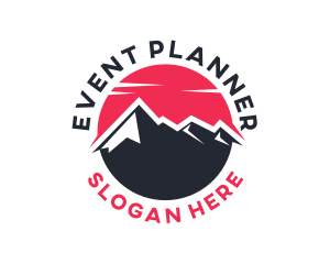 Peak - Sun Mountain Peak logo design