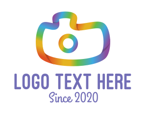 Photo Montage - Colorful Gradient Camera logo design