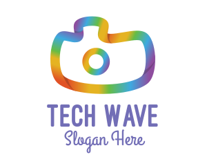 Colorful Gradient Camera Logo