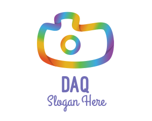 Colorful Gradient Camera Logo