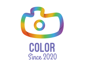 Colorful Gradient Camera logo design