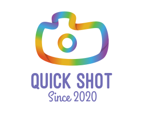 Shot - Colorful Gradient Camera logo design