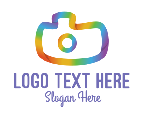 Colorful Gradient Camera Logo