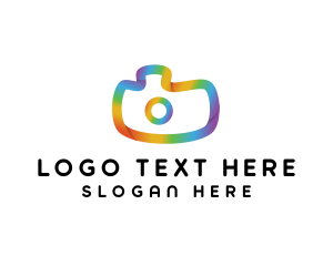 Lgbtiq - Colorful Gradient Camera logo design