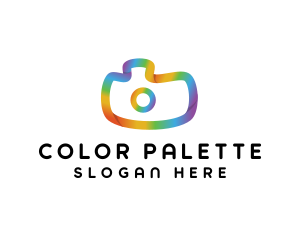 Colorful Gradient Camera logo design