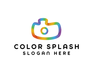 Colorful Gradient Camera logo design