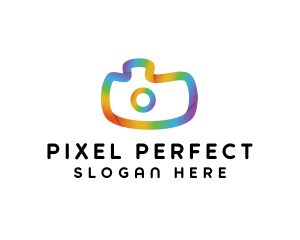 Colorful Gradient Camera logo design