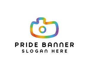 Colorful Gradient Camera logo design