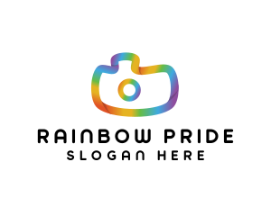 Colorful Gradient Camera logo design