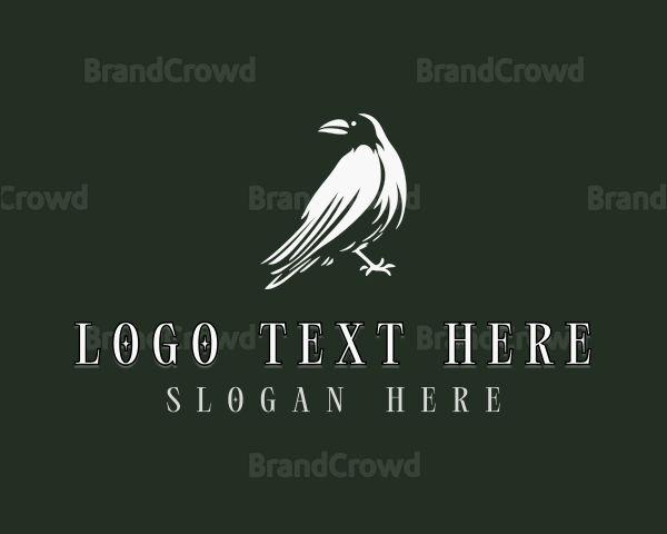 Raven Crow Bird Logo