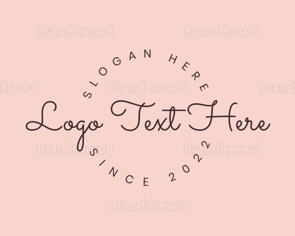 Elegant Handwritten Lettering Logo