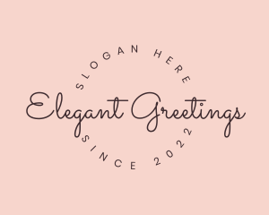 Elegant Handwritten Lettering logo design