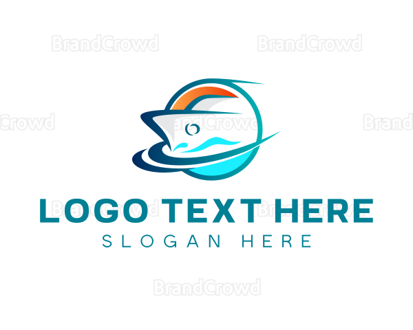 Travel Tourism Cruise Yacht Logo