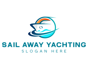 Travel Tourism Cruise Yacht logo design