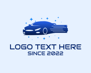 Shiny - Fast Car Cleaning Service logo design
