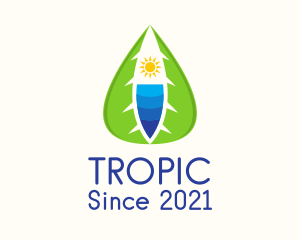 Tropical Beach Resort  logo design