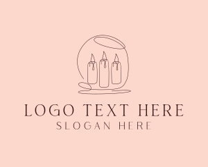 Handmade - Handmade Candle Decor logo design