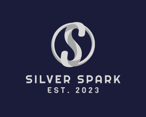 Silver Letter S logo design