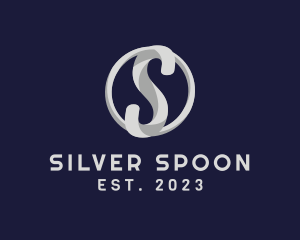 Silver Letter S logo design