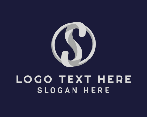 Silver Letter S Logo