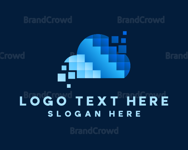 Digital Cloud Pixel Logo